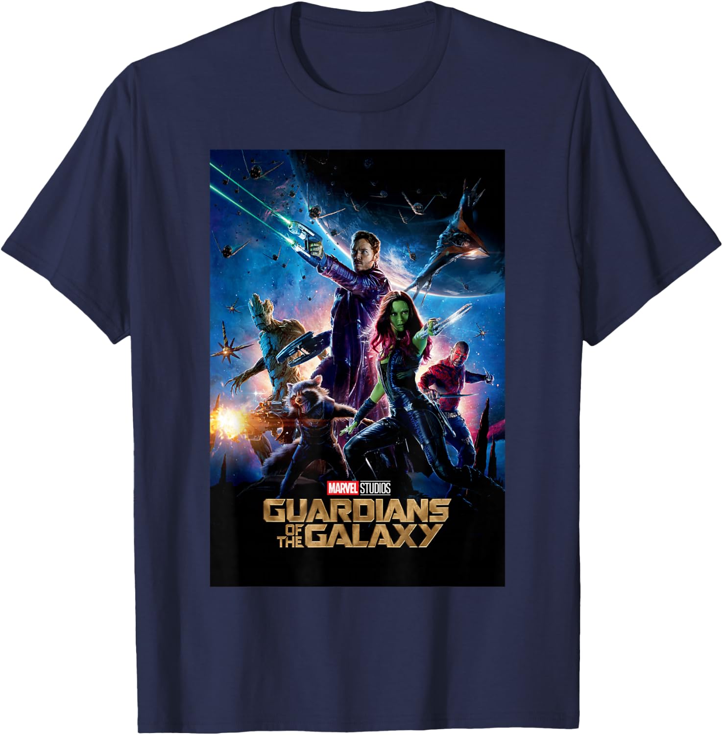 Marvel Studios Guardians of The Galaxy Movie Small T-Shirt - T-Shirt | Navy
