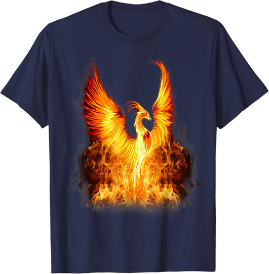 Rising Phoenix Fire Fenix T-Shirt - T-Shirt | Navy