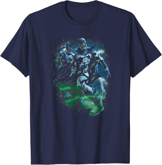Green Lantern Black Lantern Batman T-Shirt - T-Shirt | Navy