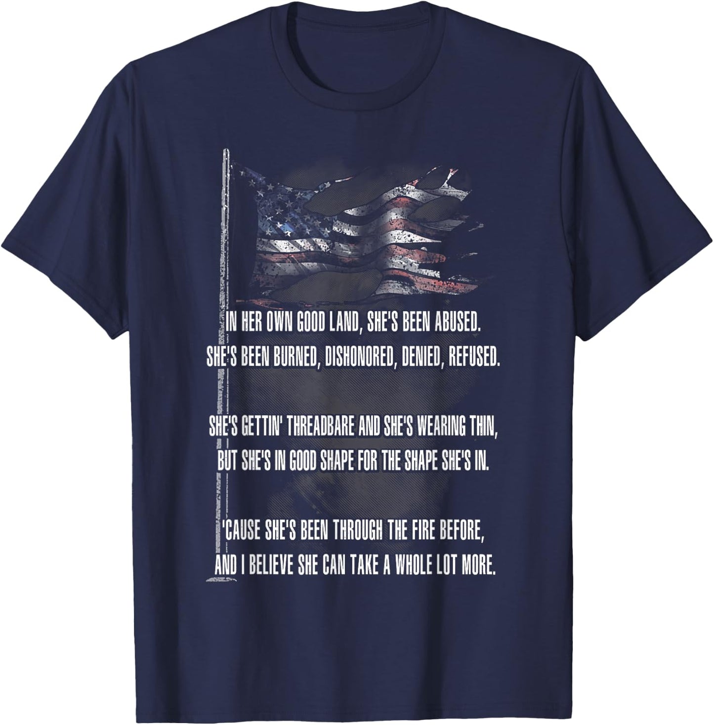 Ragged Old Flag T-Shirt - T-Shirt | Navy