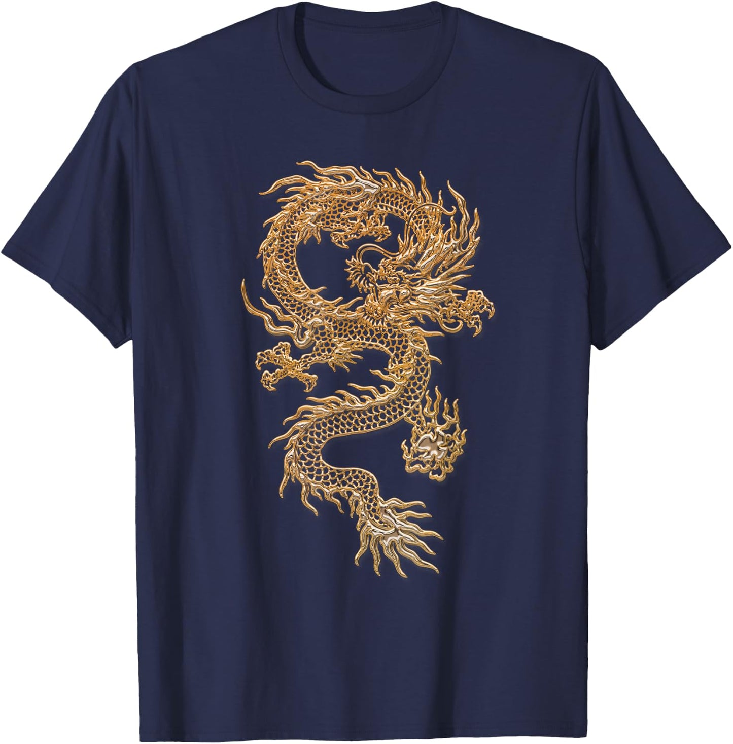 Chinese Culture Dragon Asian Gift T-Shirt - T-Shirt | Navy