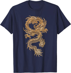 Chinese Culture Dragon Asian Gift T-Shirt - T-Shirt | Navy