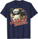 Kung Fu Panda 2 Po A Real Warrior Never Quits Action Pose T-Shirt - T-Shirt | Navy
