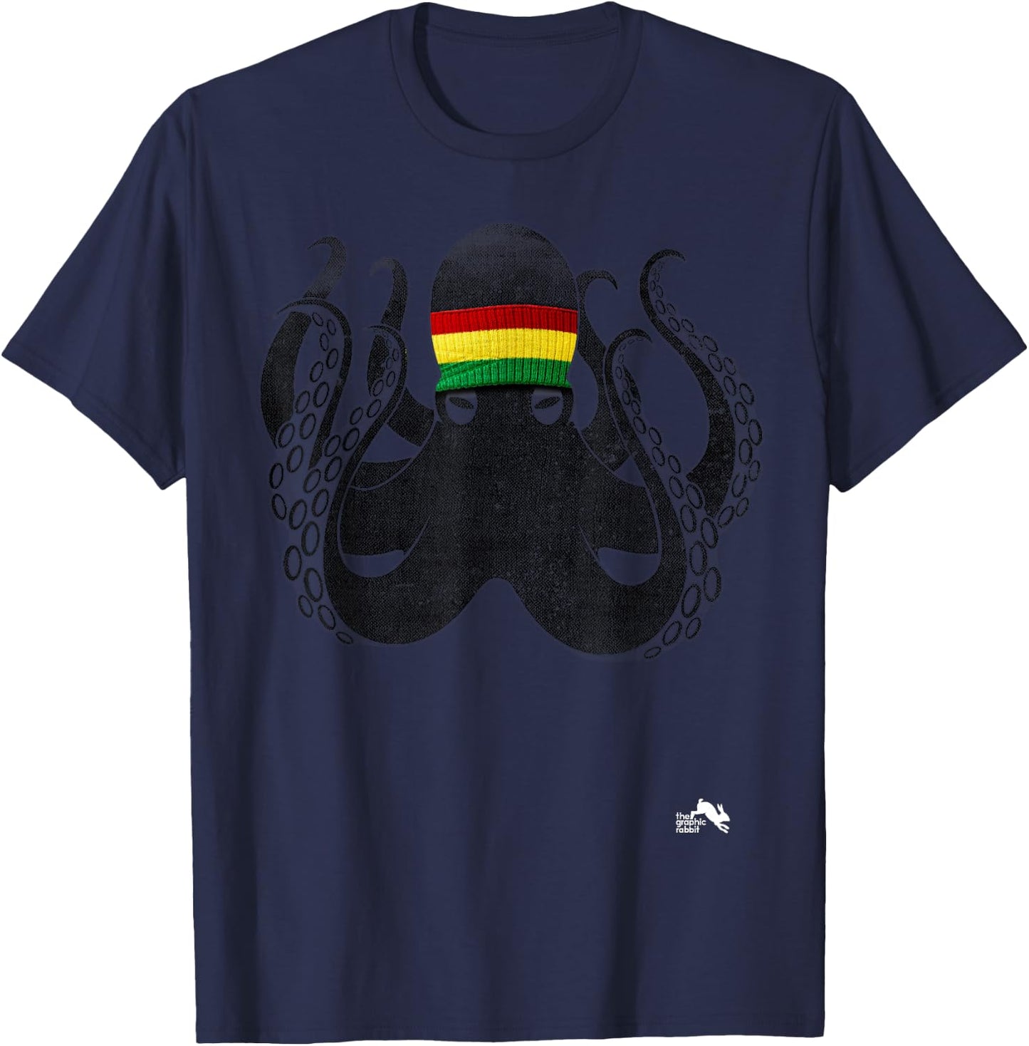 Reggae Octopus T-Shirt - T-Shirt | Navy