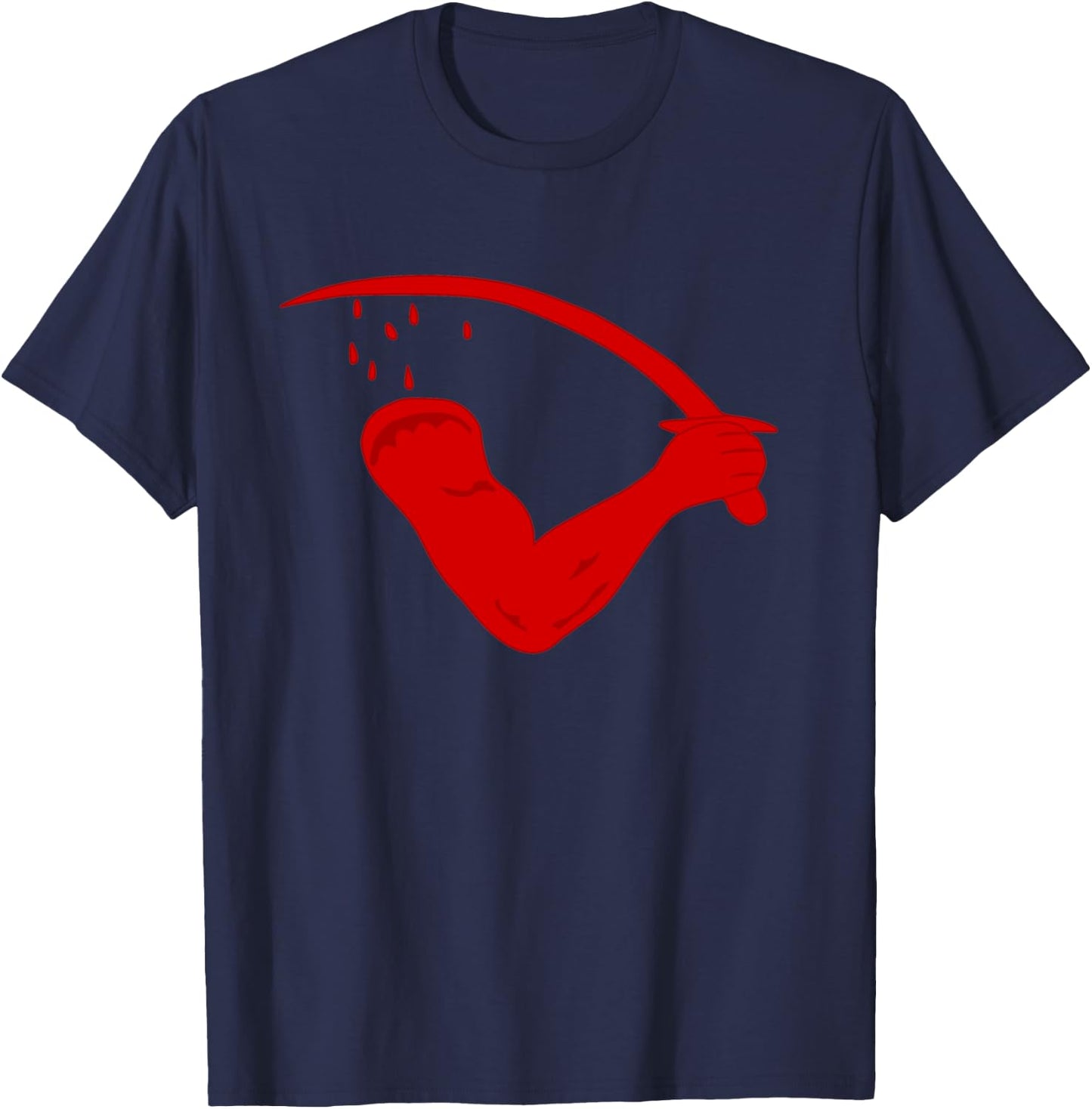 Dimmit's Goliad Texas Bloody Arm Flag T-Shirt - T-Shirt | Navy