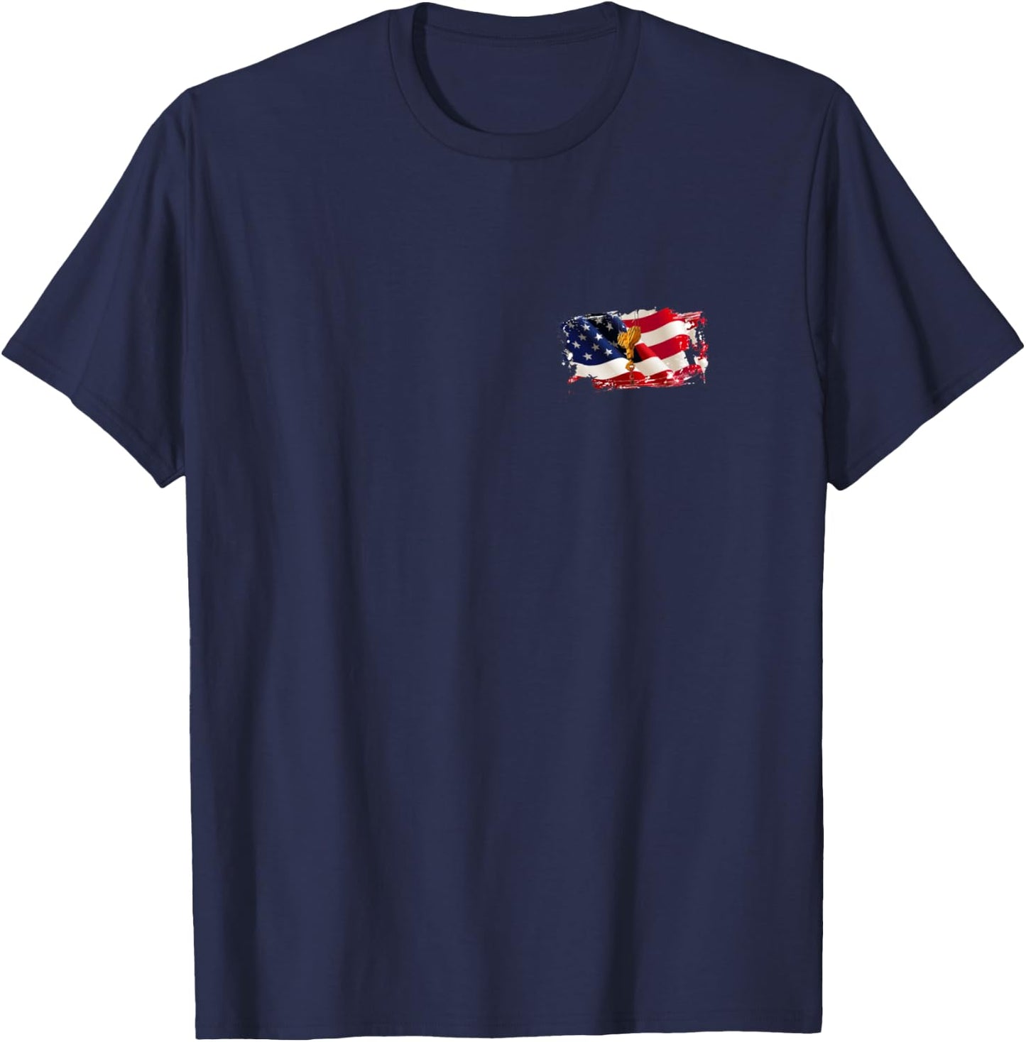 Crane operator shirt American flag all terrain crane T-Shirt - T-Shirt | Navy