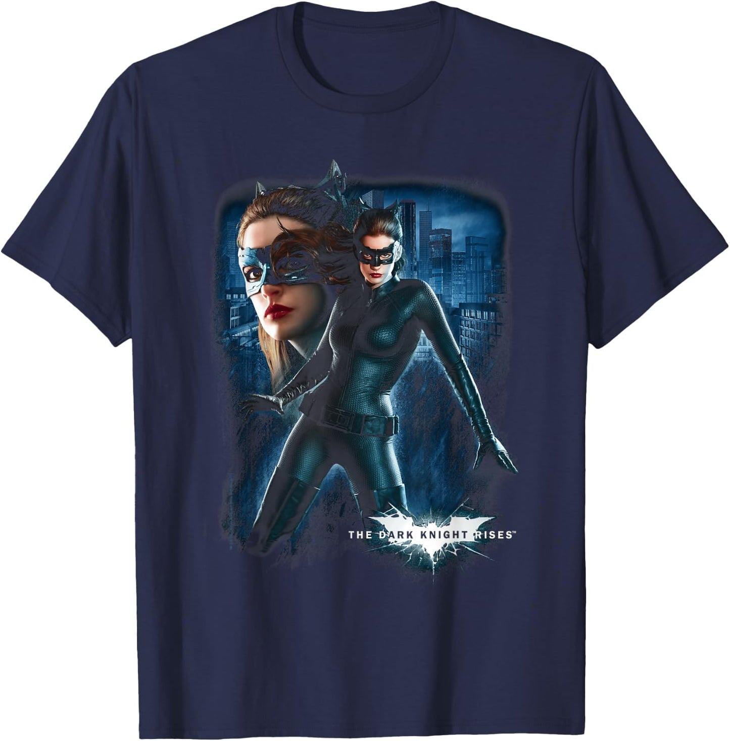 Batman Dark Knight Rises Catwoman T-Shirt - T-Shirt | Navy