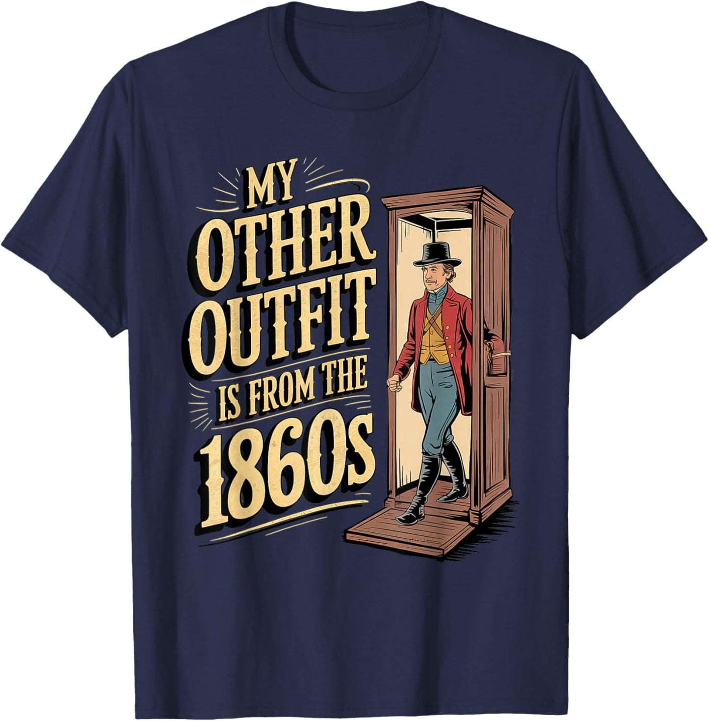 Civil War Reenactment Uniforms for History Enthusiasts T-Shirt - T-Shirt | Navy