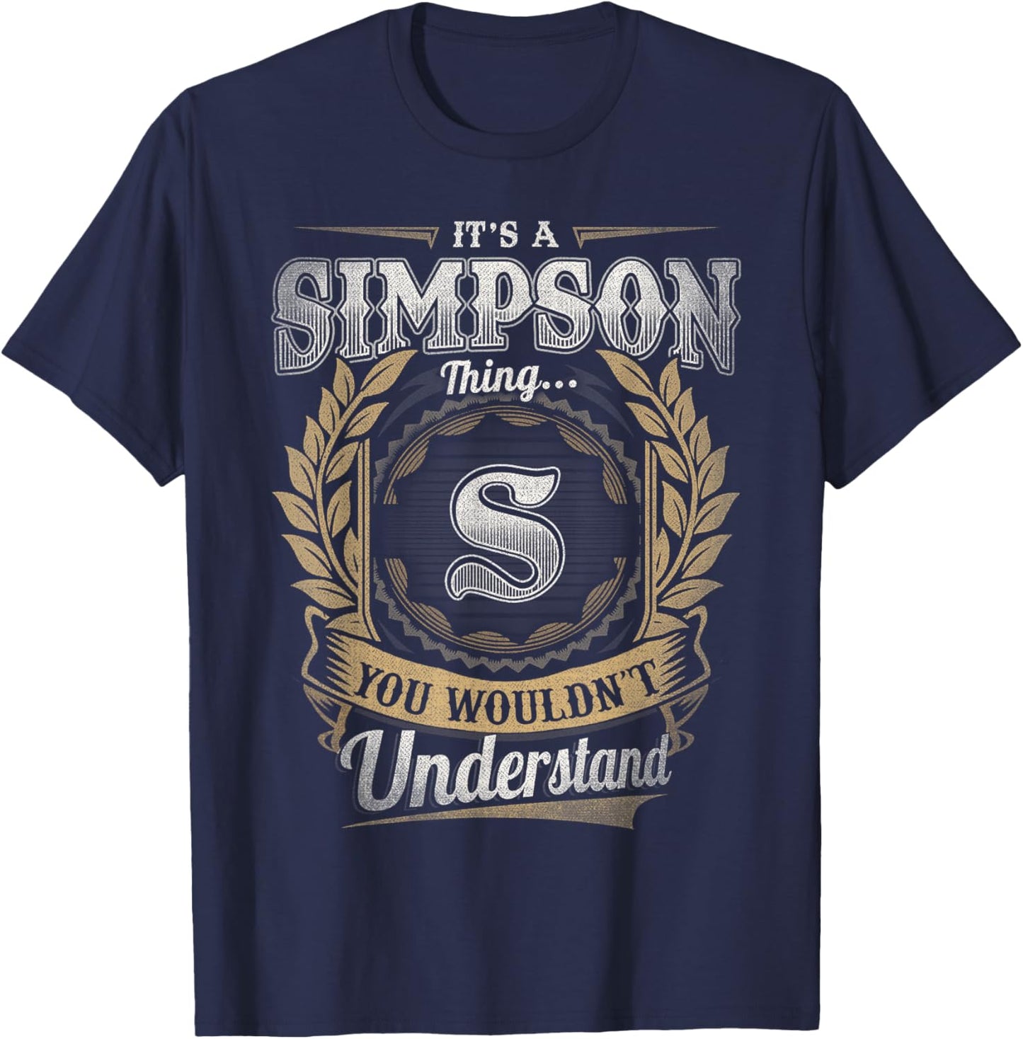 Simpson Last Name Shirt It's A Simpson Thing T-Shirt - T-Shirt | Navy
