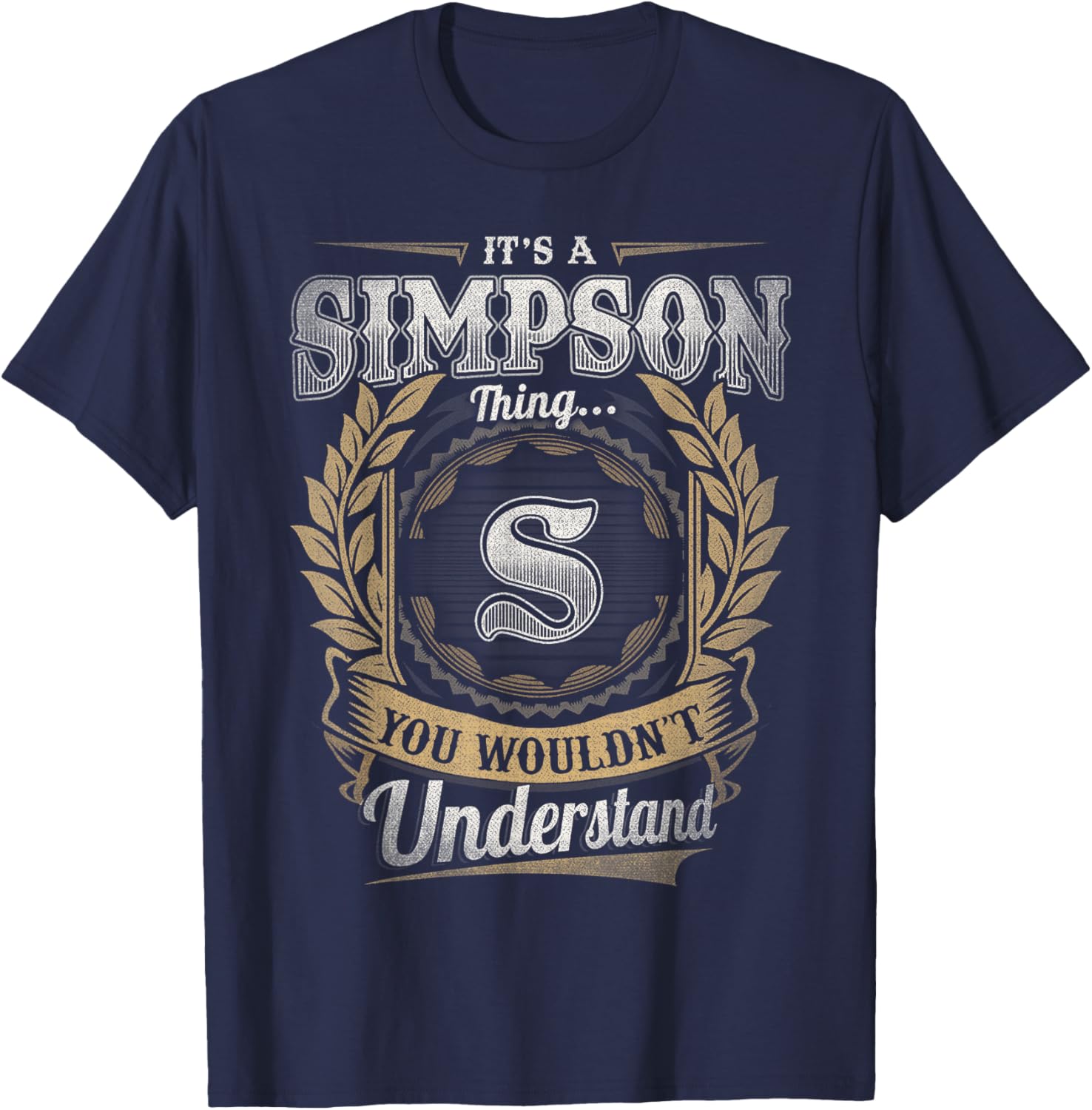 Simpson Last Name Shirt It's A Simpson Thing T-Shirt - T-Shirt | Navy