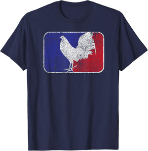 Major League Cock Fight Shirt Cock Fight Shirt T-Shirt - T-Shirt | Navy