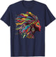 Woman Natural Roots Hair Rainbow Dashiki African Tribal T-Shirt - T-Shirt | Navy