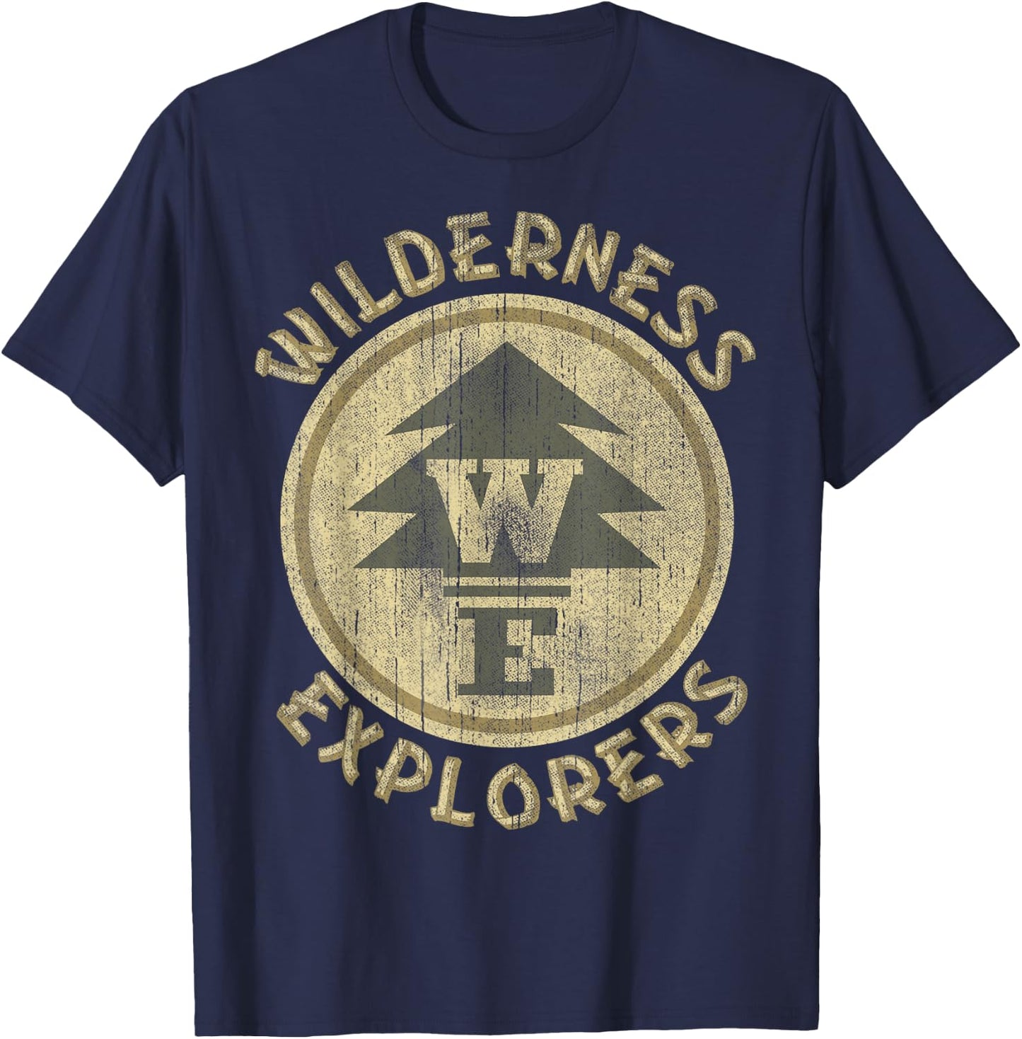 Disney Pixar Up Distressed Wilderness Explorer Emblem T-Shirt - T-Shirt | Navy