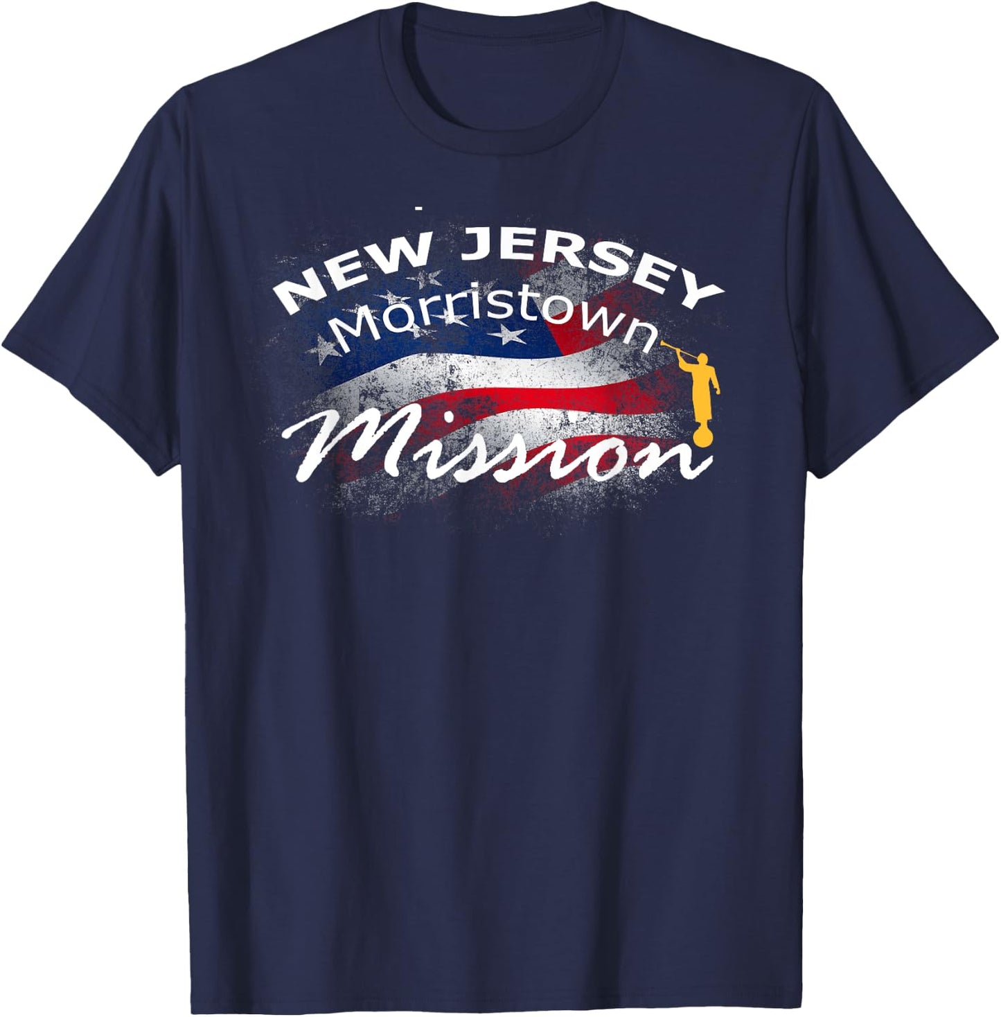 New Jersey Morristown Mormon LDS Mission Missionary Gift T-Shirt - T-Shirt | Navy