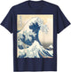 The Great Wave Off kanagawa Big Cool Wave Surfer T-Shirt - T-Shirt | Navy