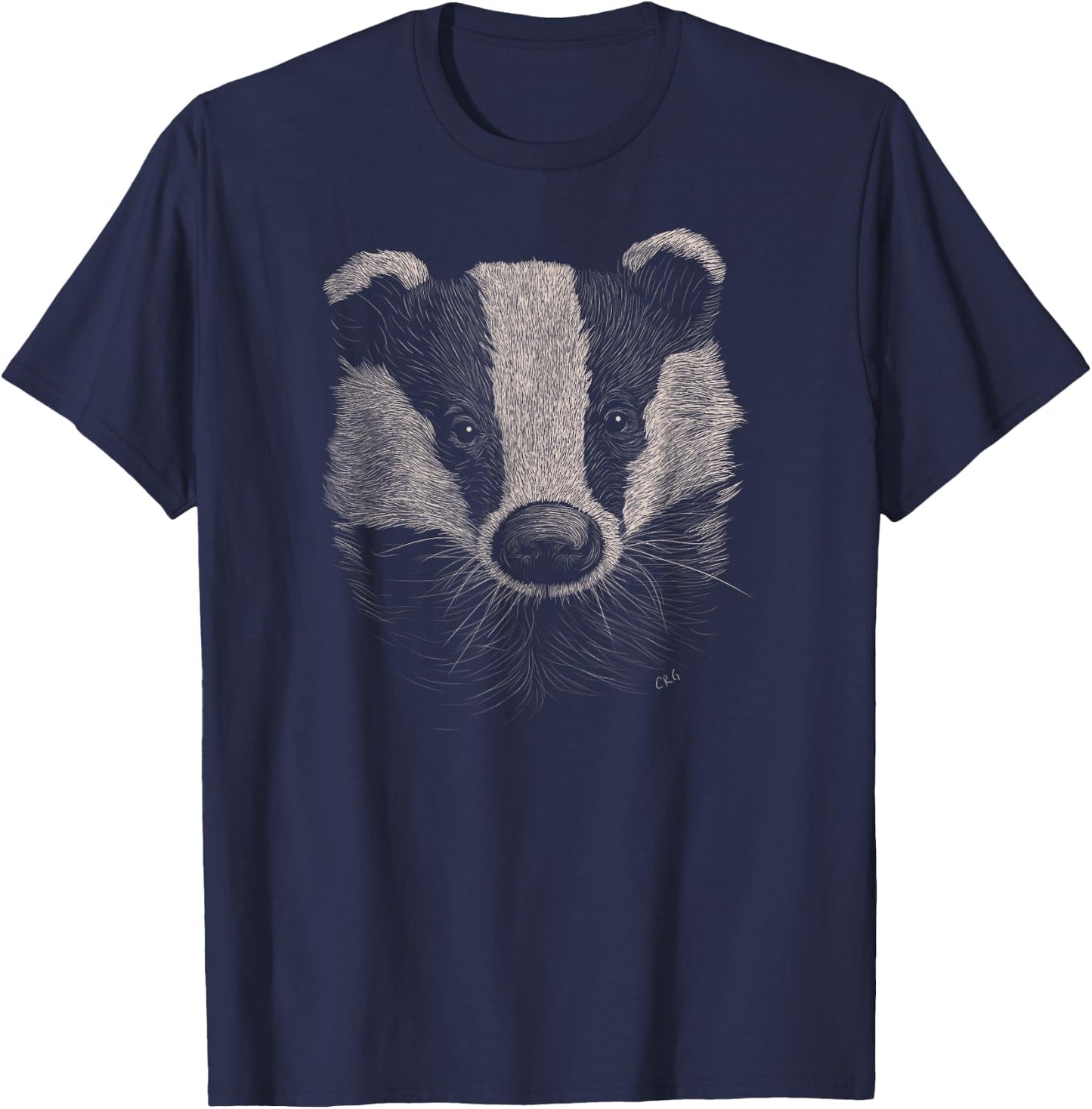 Badger Lover Gift Animals Wildlife Wild Badger T-Shirt - T-Shirt | Navy