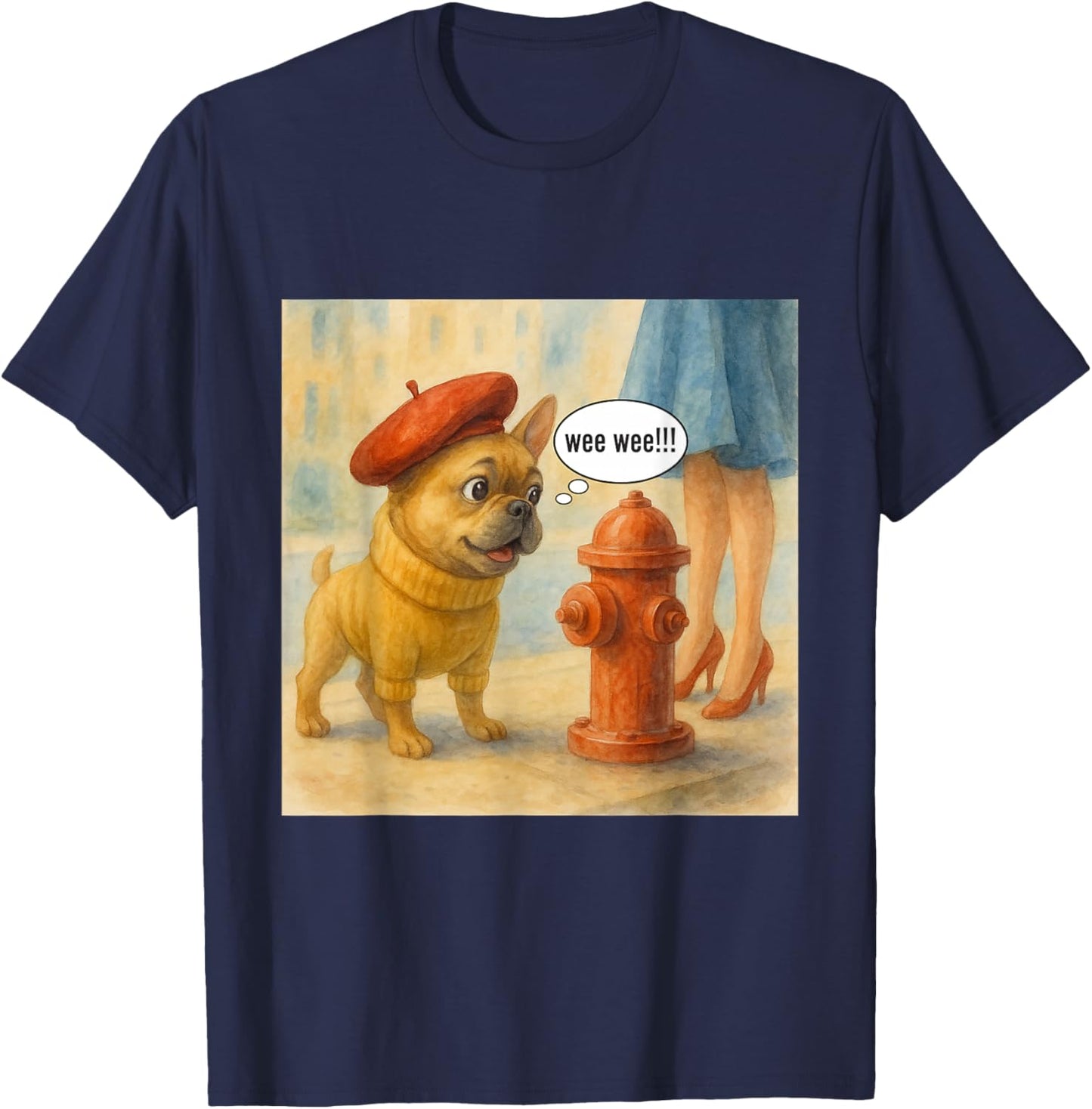 Wee..Wee T-Shirt - T-Shirt | Navy