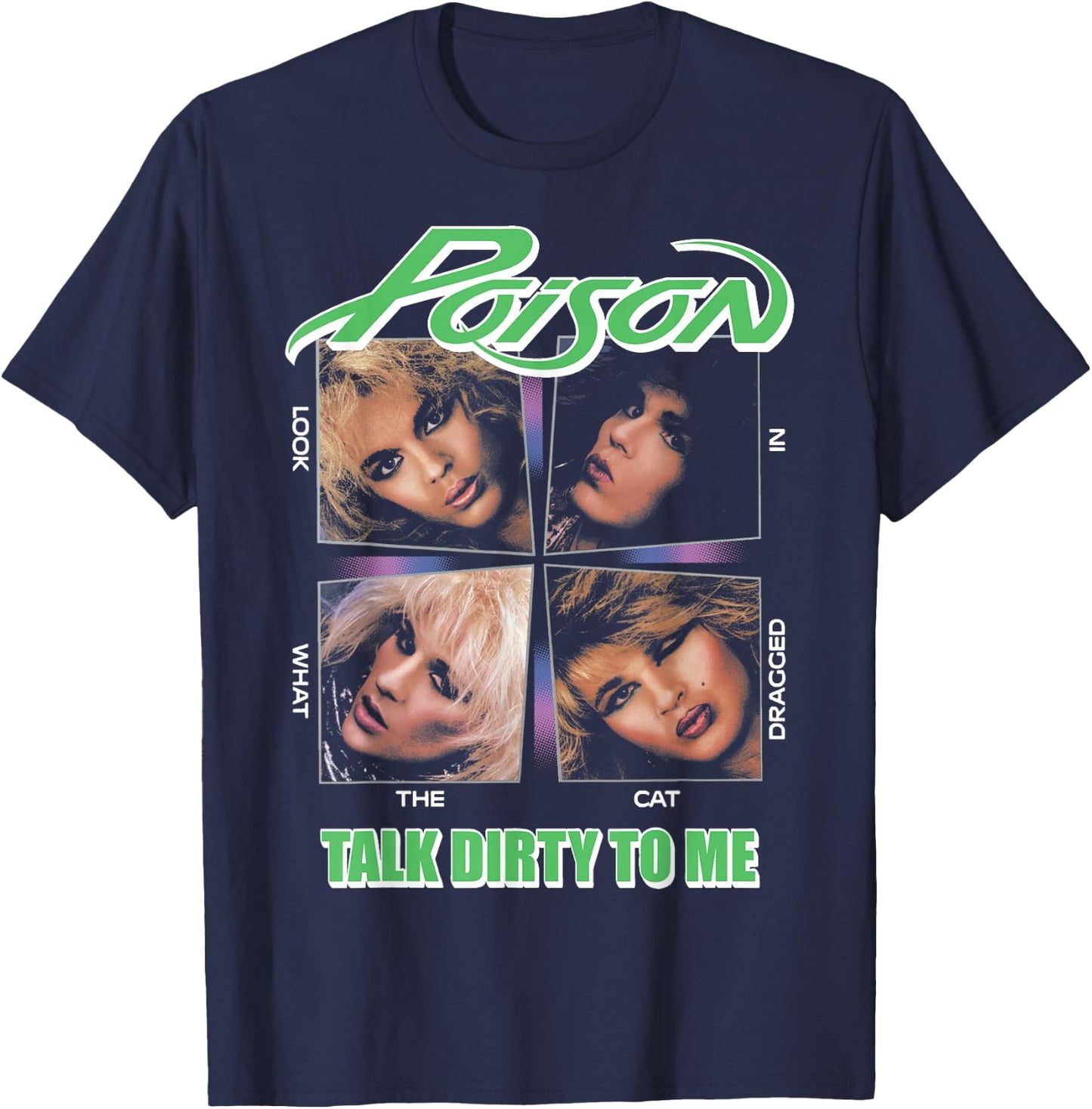 Poison - Talk Dirty To Me T-Shirt - T-Shirt | Navy