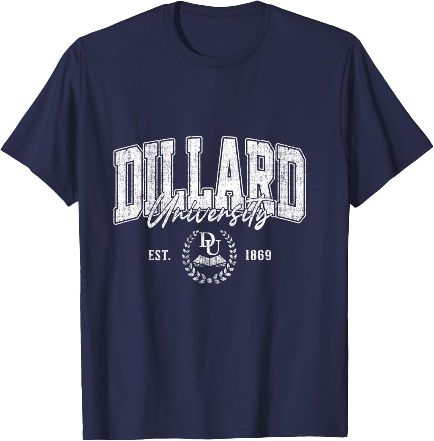 Dillard Tech – Vintage University Arch & Women T-Shirt - T-Shirt | Navy