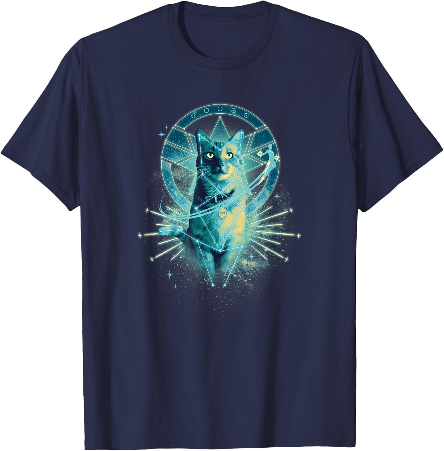 Marvel Captain Marvel Goose the Cat T-Shirt - T-Shirt | Navy
