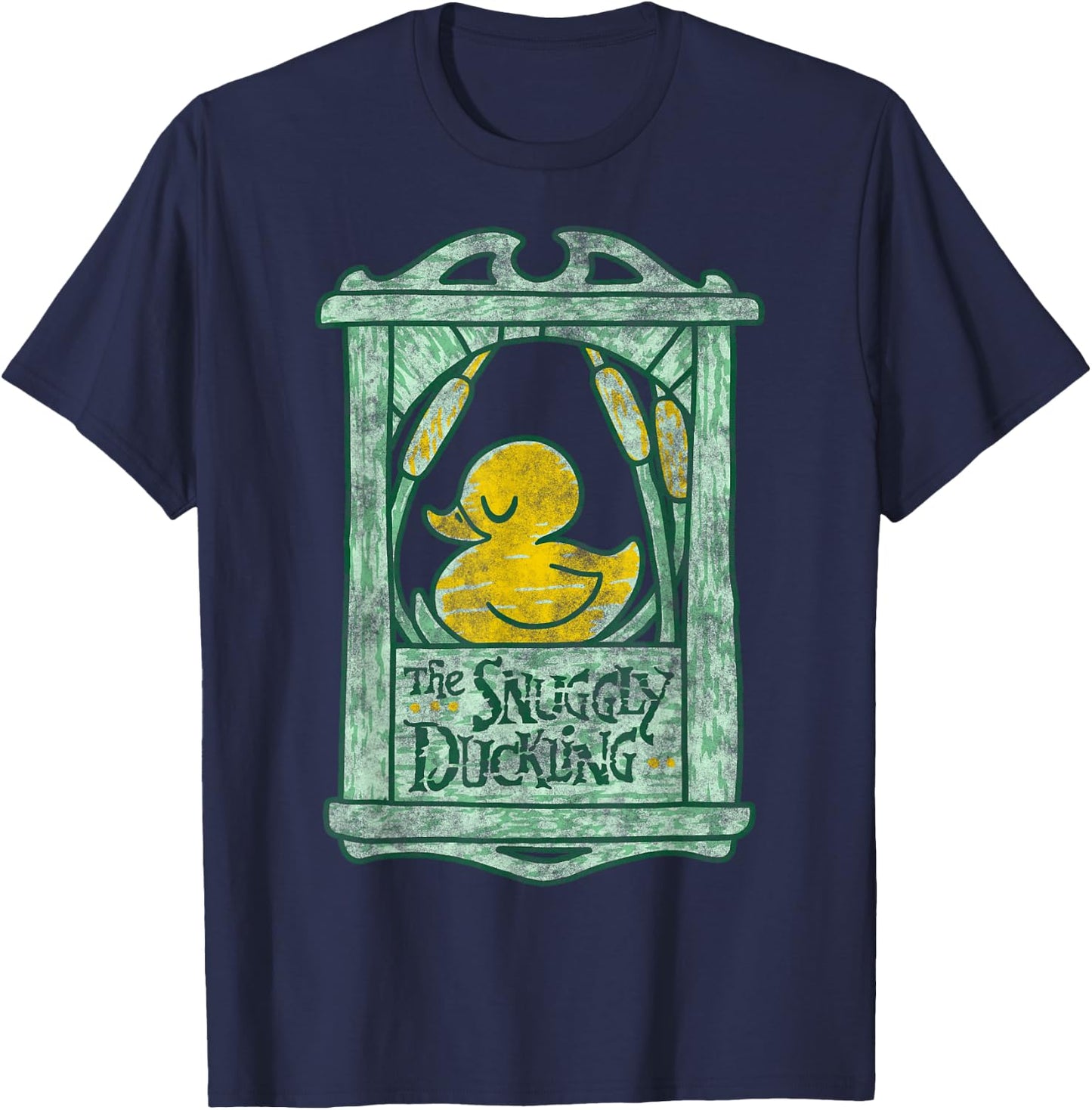 Disney Tangled The Snuggly Duckling Vintage Sign T-Shirt - T-Shirt | Navy