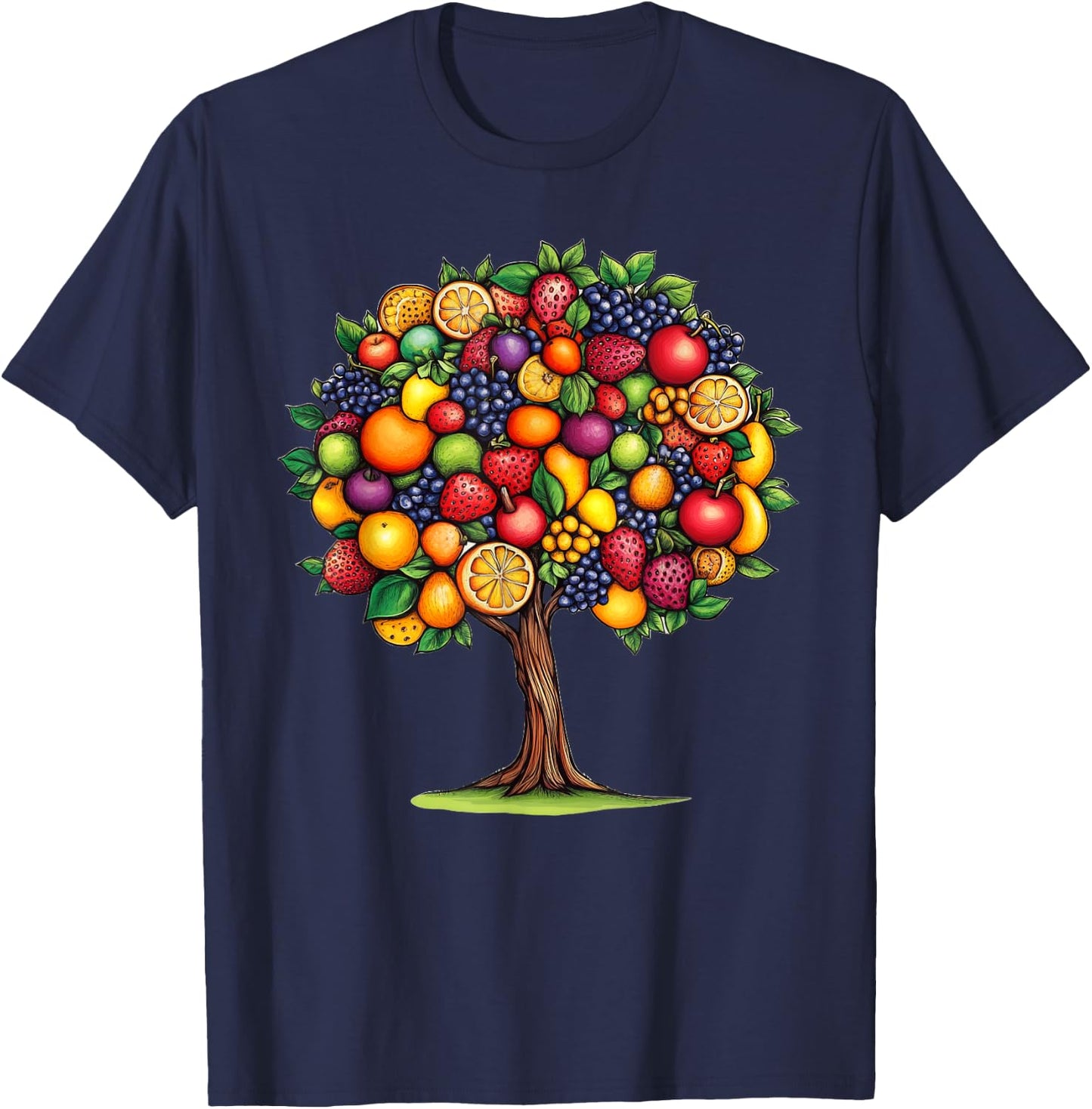 Fruits Tree Nature Fruit Lover T-Shirt - T-Shirt | Navy