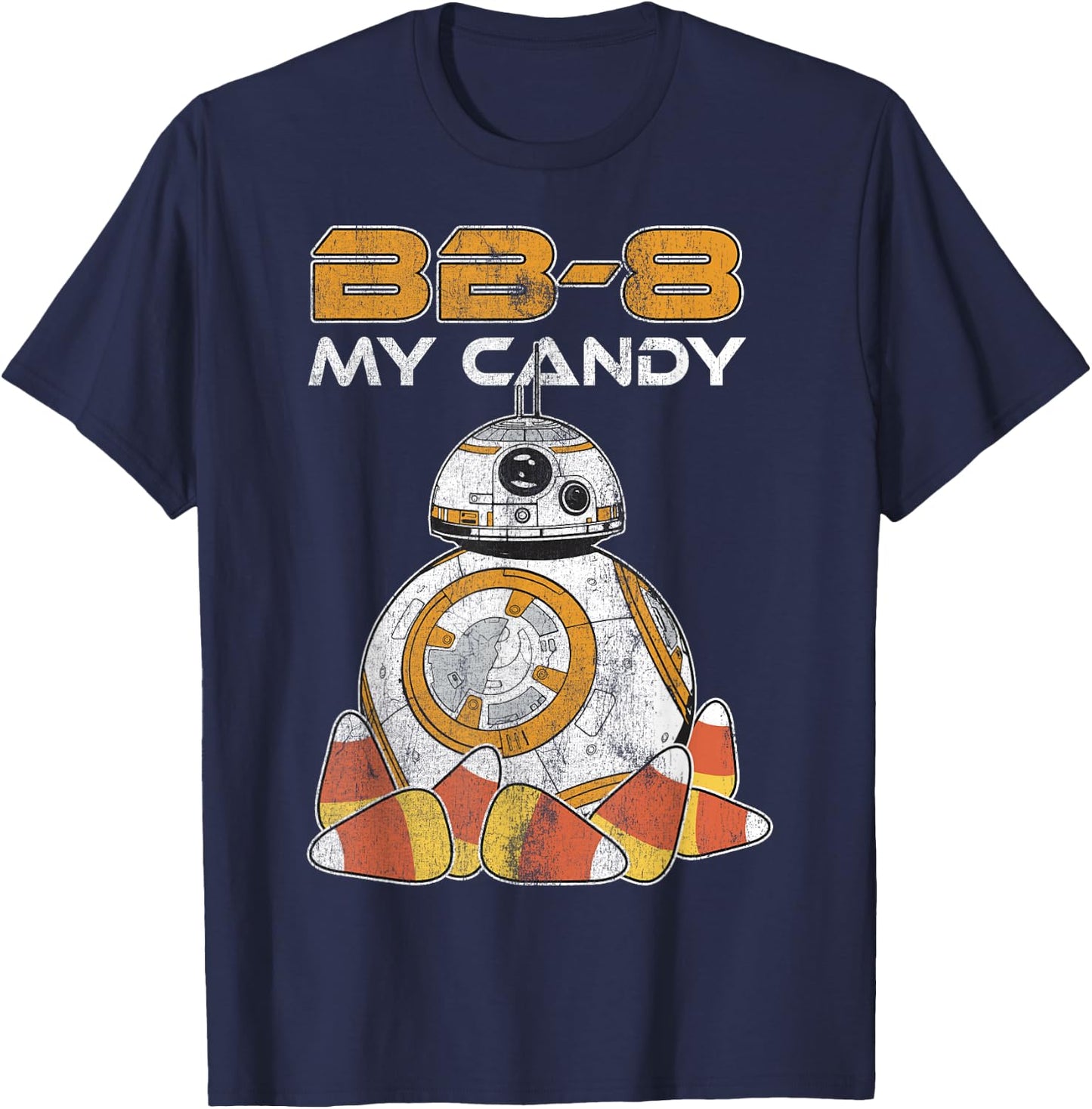 Star Wars The Force Awakens BB-8 My Candy Halloween T-Shirt - T-Shirt | Navy