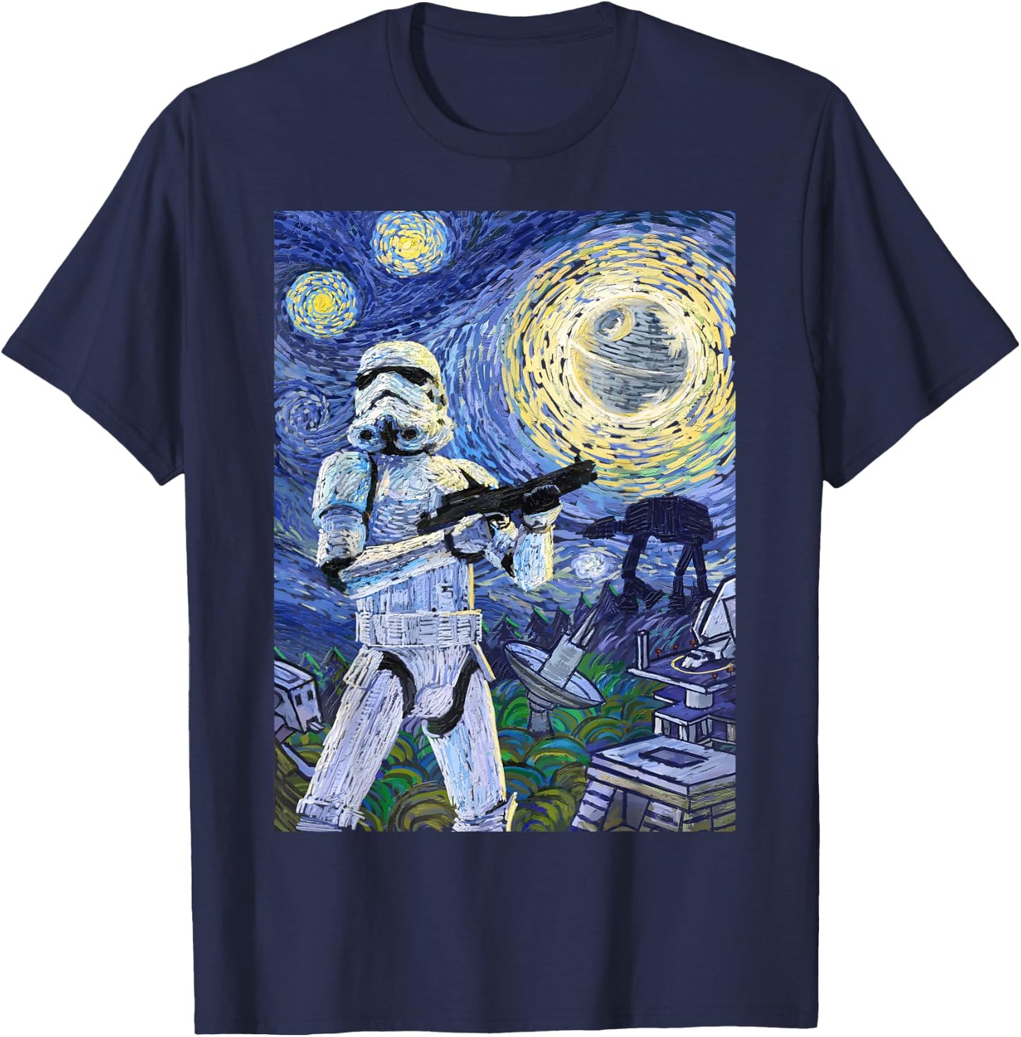Star Wars Stormtrooper Starry Night Graphic C1 T-Shirt - T-Shirt | Navy