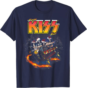 KISS - KISSmas T-Shirt - T-Shirt | Navy