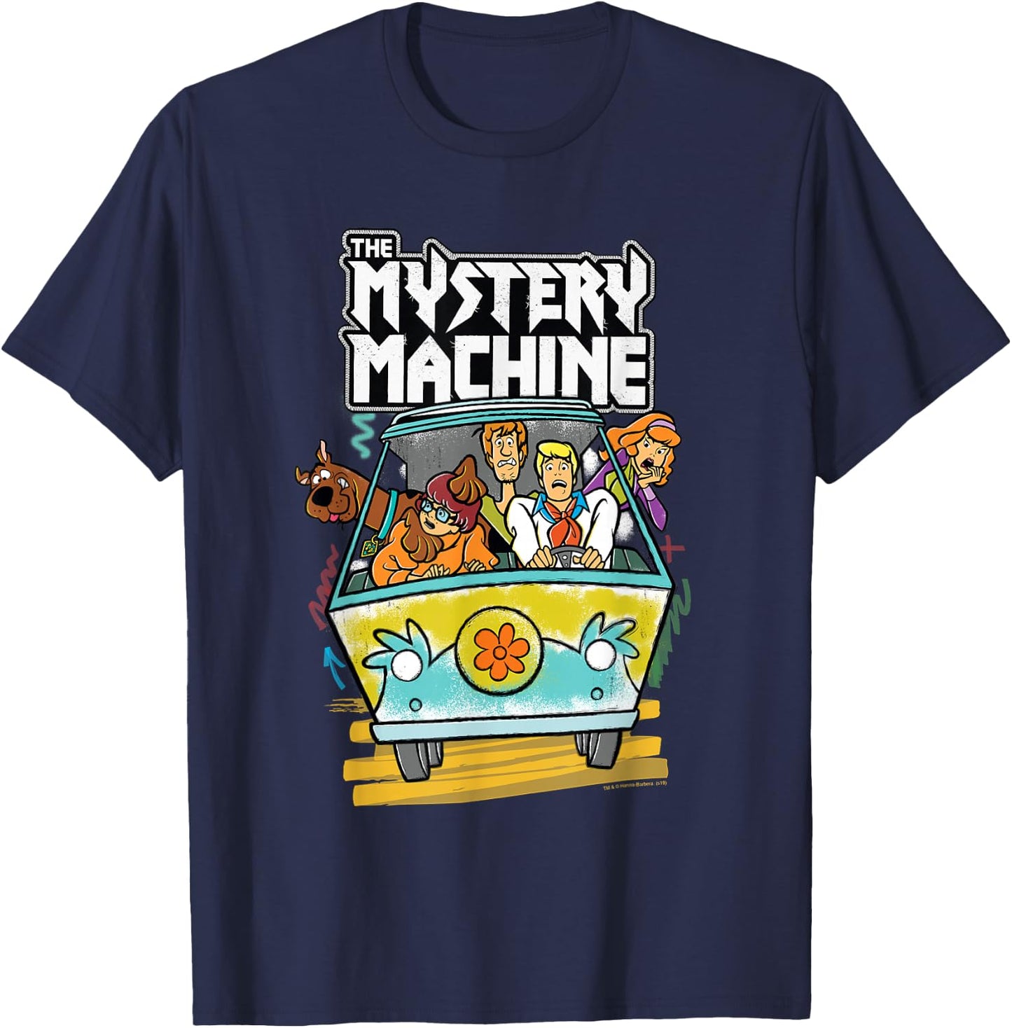 Scooby-Doo The Mystery Machine Small T-Shirt - T-Shirt | Navy