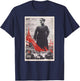 Propaganda Apparel Joseph Stalin Vintage USSR Retro Soviet Poster T-Shirt - T-Shirt | Navy