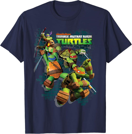 Teenage Mutant Ninja Turtles Action Leap Graphic T-Shirt - T-Shirt | Navy