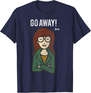 Daria Go Away Arms Crossed Attitude T-Shirt - T-Shirt | Navy