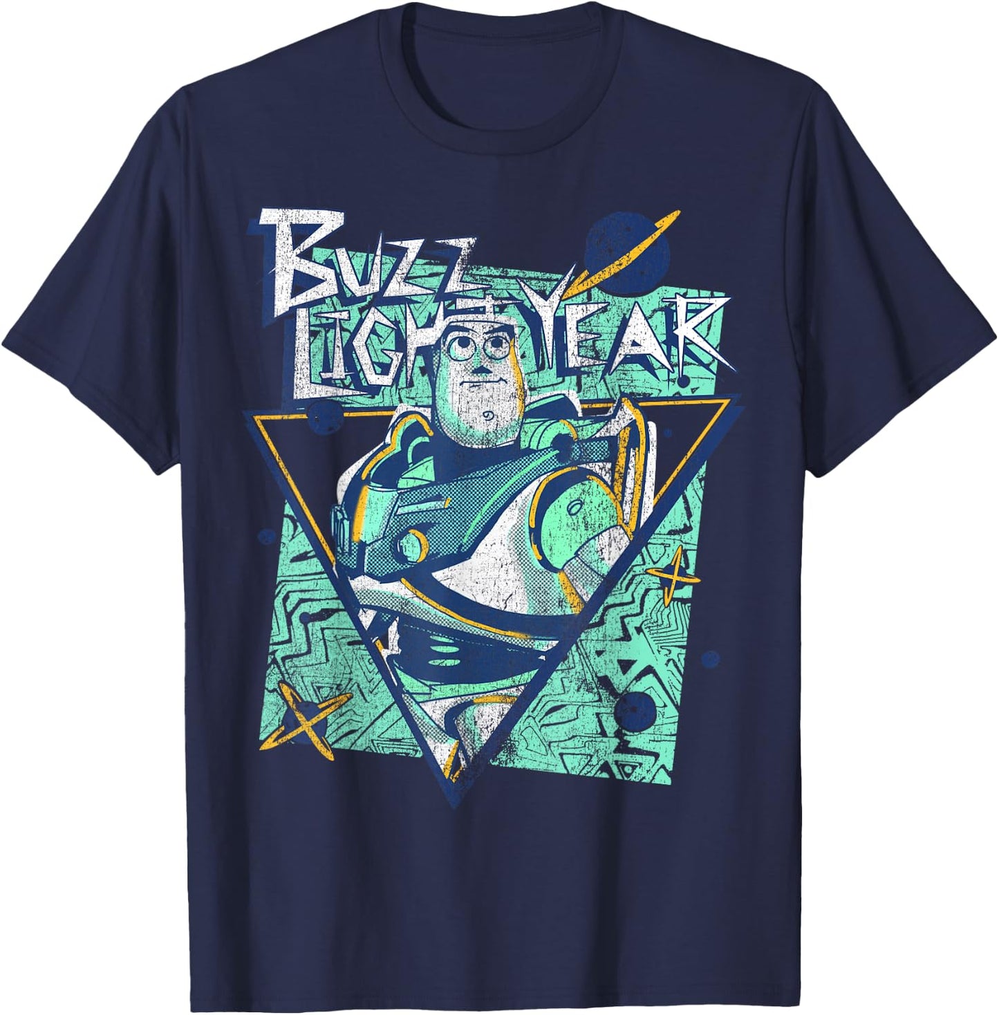Disney Pixar Toy Story Buzz Lightyear Retro Space Ranger T-Shirt - T-Shirt | Navy