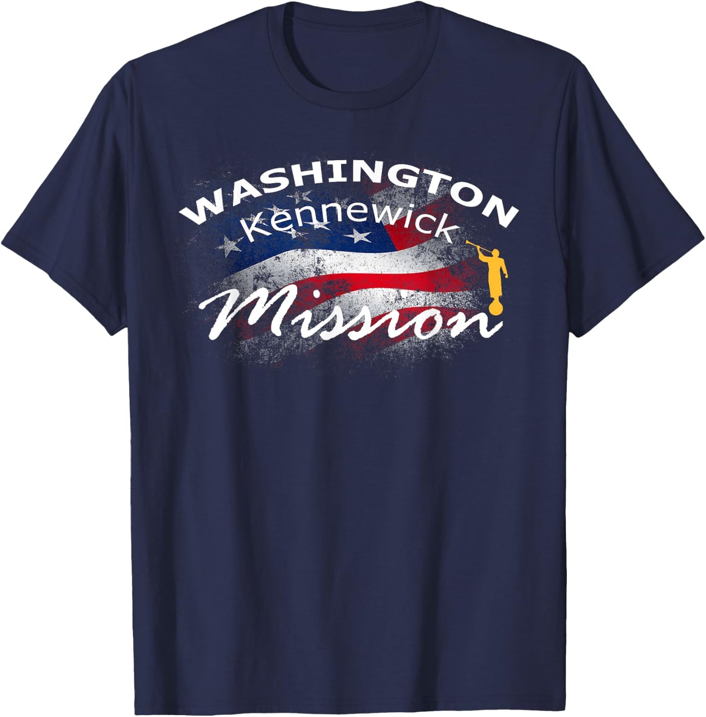 Washington Kennewick Mormon LDS Mission Missionary Gift T-Shirt - T-Shirt | Navy