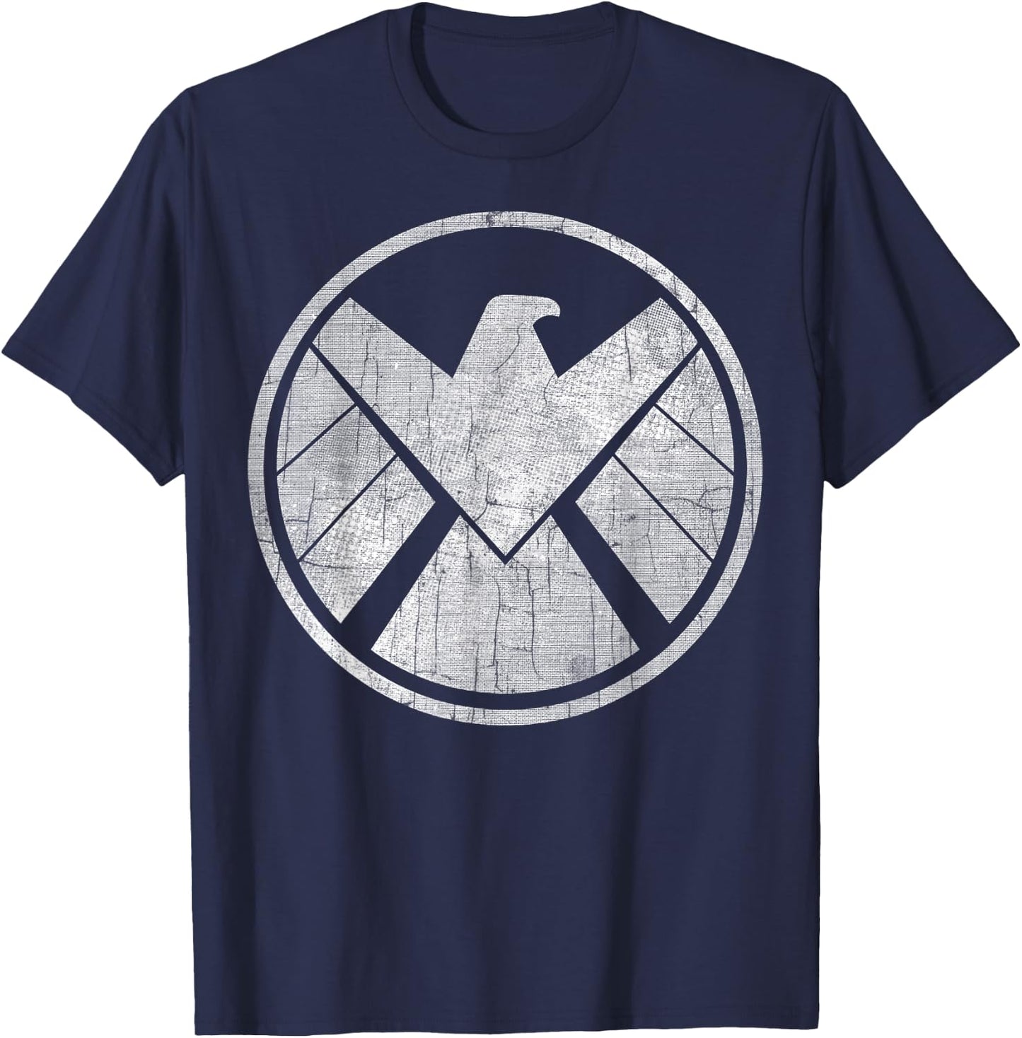 Marvel Agents of S.H.I.E.L.D. Grungy Logo Vintage T-Shirt - T-Shirt | Navy