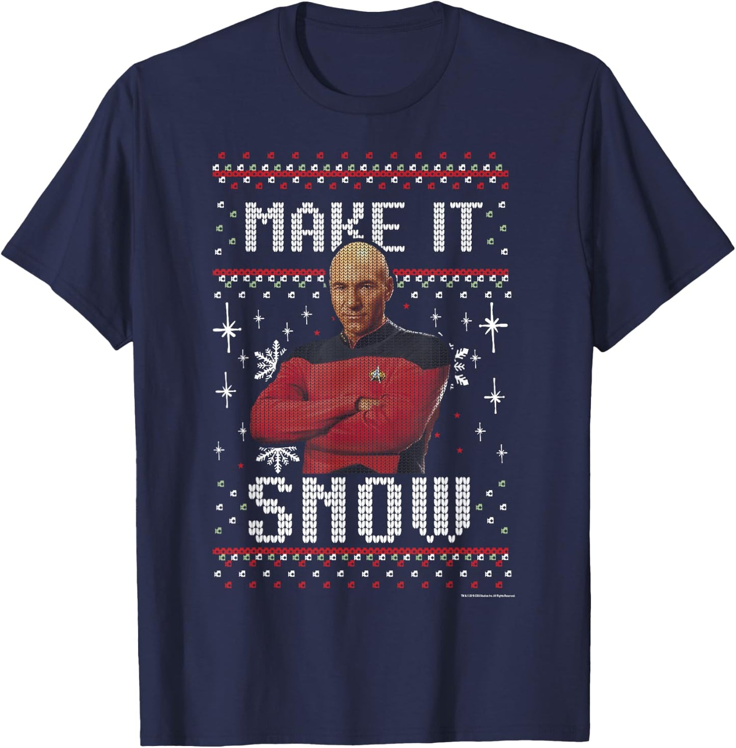 Star Trek: The Next Generation Make It Snow T-Shirt - T-Shirt | Navy