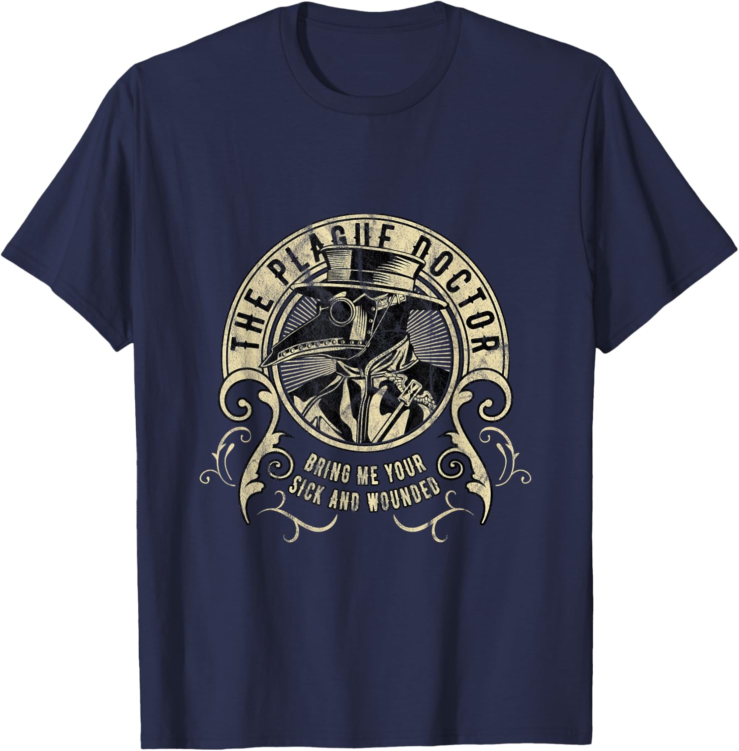 The Plague Doctor T-Shirt - T-Shirt | Navy