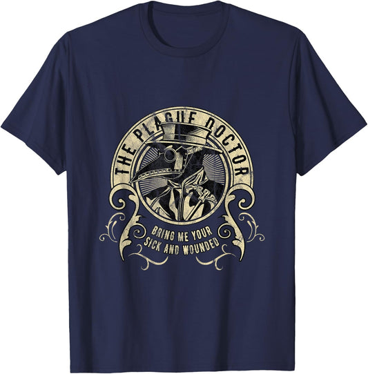 The Plague Doctor T-Shirt - T-Shirt | Navy