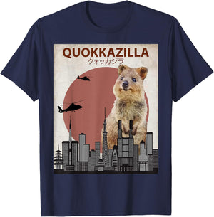 Funny Quokka | Giant Australia Monster T-Shirt - T-Shirt | Navy