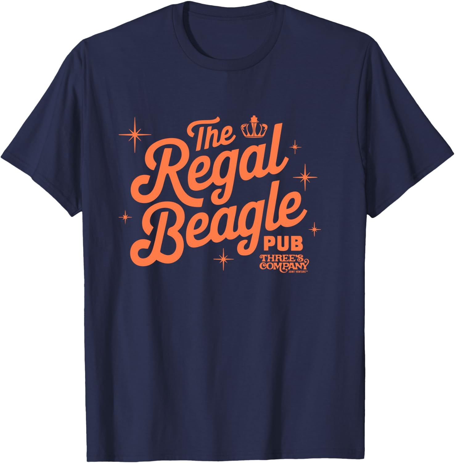 The Regal Beagle Pub Vintage Three's Company Logo T-Shirt - T-Shirt | Navy