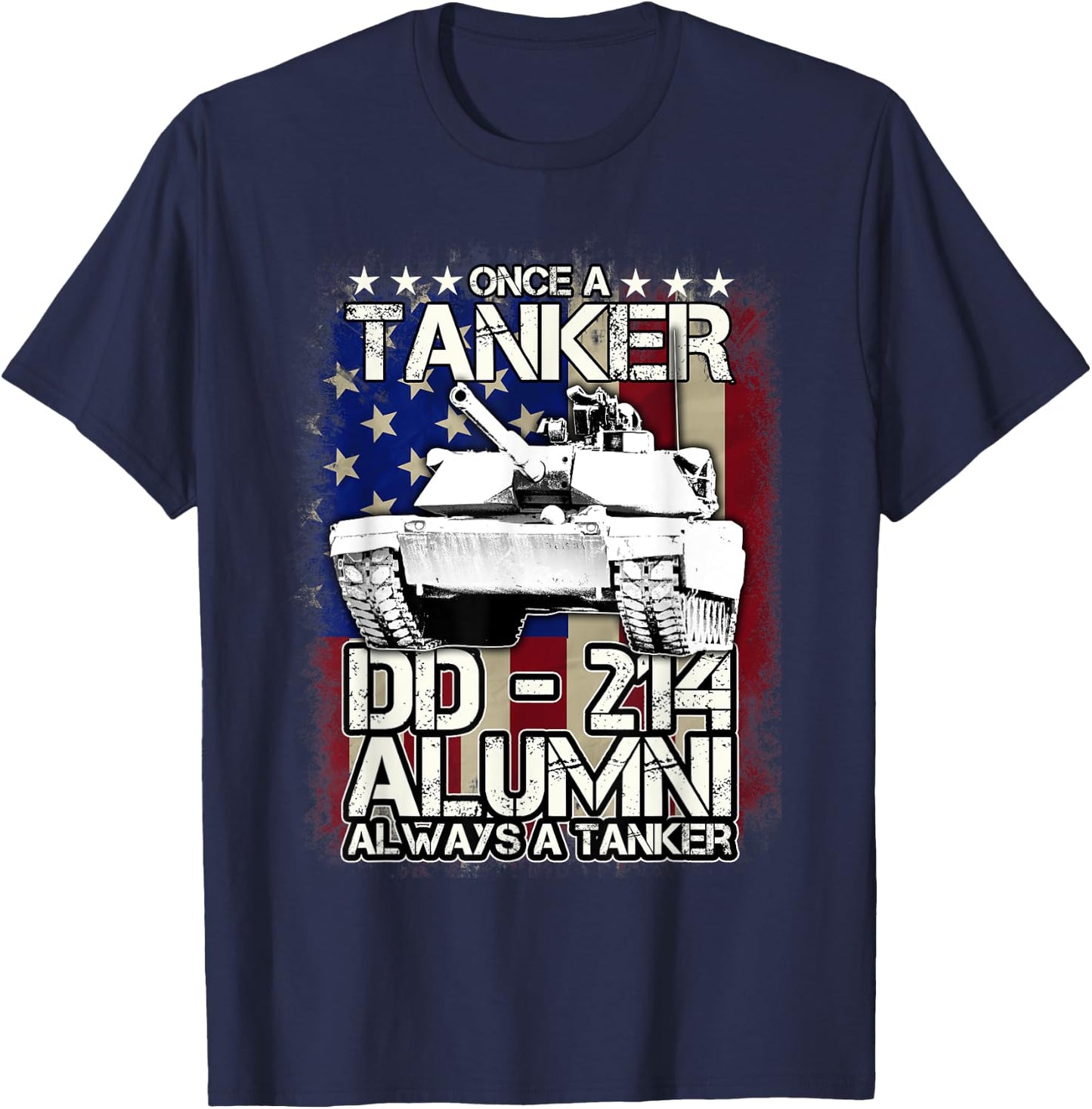 Tanker Shirt DD-214 Alumni Veteran Tanker T Shirt T-Shirt - T-Shirt | Navy