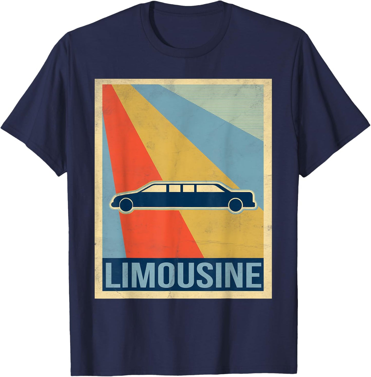 Retro Limousine Shirt T-Shirt - T-Shirt | Navy
