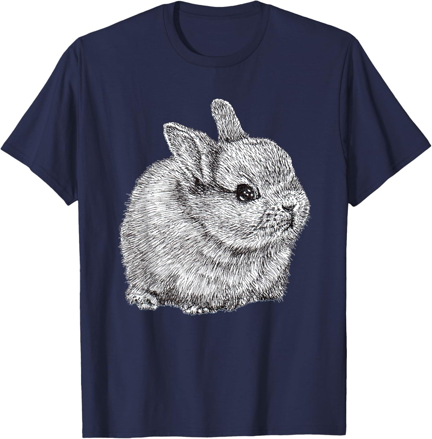 Netherland Dwarf Bunny Rabbit Cute T-Shirt - T-Shirt | Navy