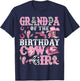 Grandpa Of The Birthday Cow-Girl Rodeo Cow Girl Birthday T-Shirt - T-Shirt | Navy
