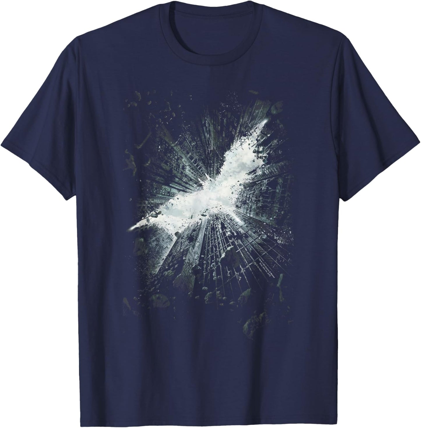 Batman Dark Knight Rises Teaser Poster T-Shirt - T-Shirt | Navy