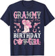 Grammy Of The Birthday Cow-Girl Pink Disco Rodeo Western T-Shirt - T-Shirt | Navy