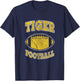 Tiger Football Vintage Distressed T-Shirt - T-Shirt | Navy