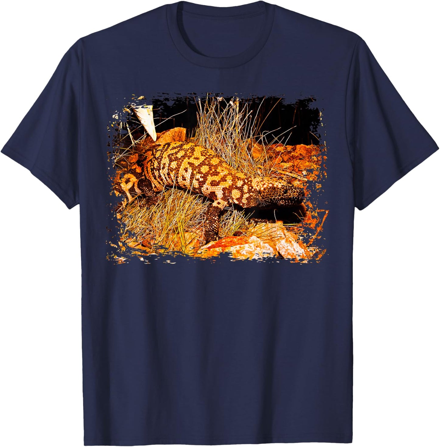 Cute Gila Monster Lizard T-Shirt - T-Shirt | Navy