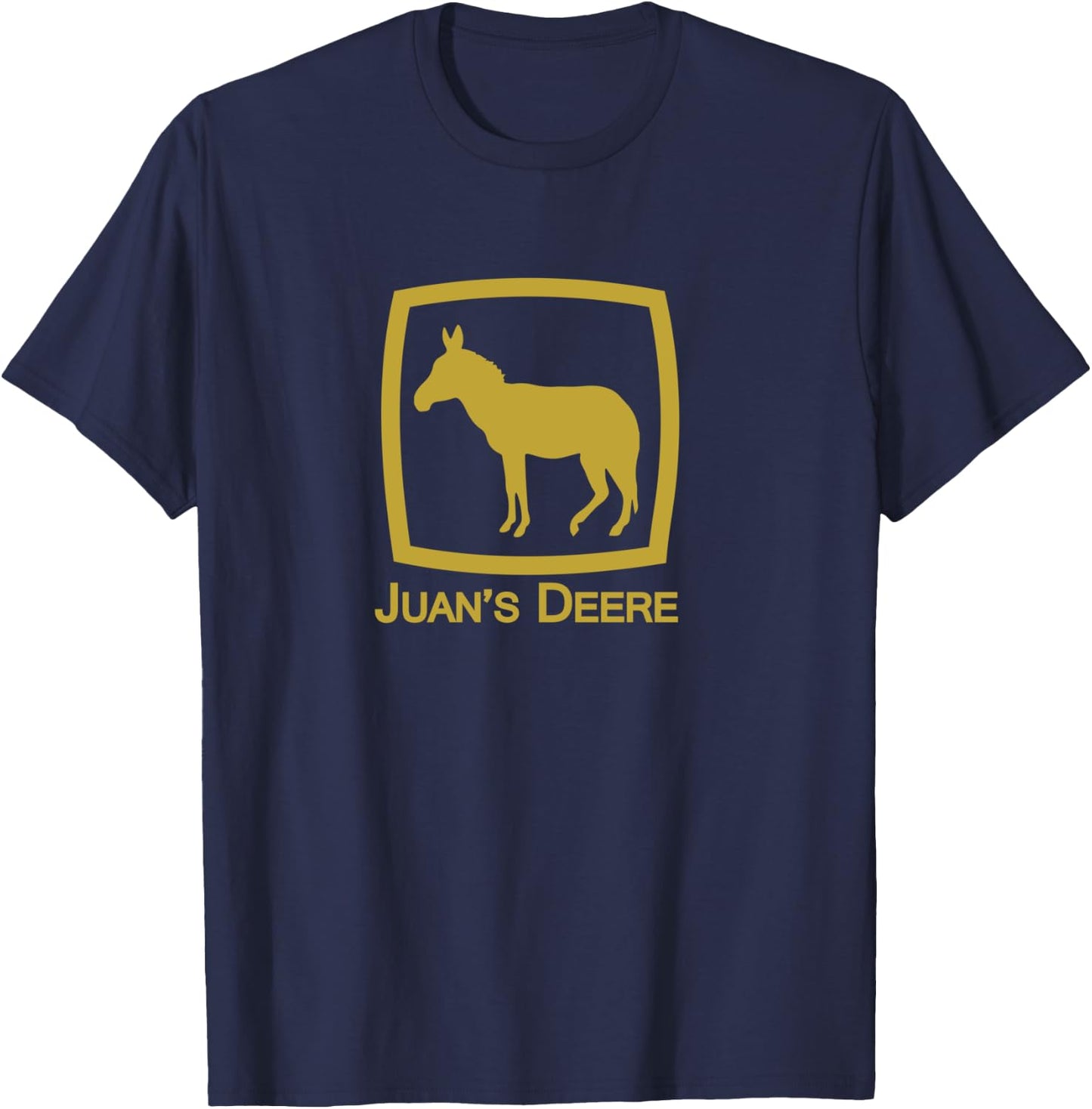Juan's Deere Funny Immigration Novelty Caravan Parody LS T-Shirt - T-Shirt | Navy